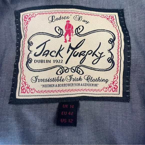 Jack Murphy Quilted 12 Purple Field Coat Country Outdoor Barn Jacket Equestrian - Picture 16 of 16